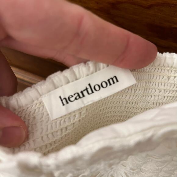 Heartloom Women's size XS Giovanna Dress NWOT's Cond. White $139 - Picture 7 of 15